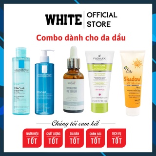 Bộ sản phẩm dành cho da dầu , kết hợp 5 sản phẩm phù hợp nhất dành cho da dầu - White Store