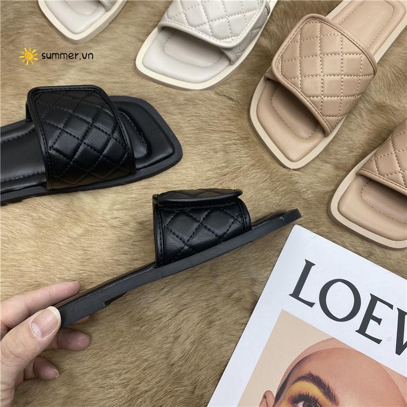 Dép Sandal Quai Dán Đế Bệt Thời Trang Mùa Hè 2022 Dành Cho Nữ