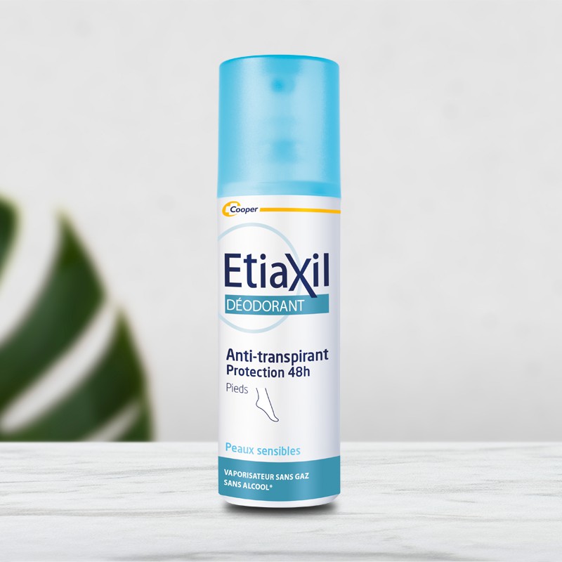 Xịt Khử Mùi Mồ Hôi Chân EtiaXil 100ml 
Deodorant Anti-transpirant 48h Pieds Feet