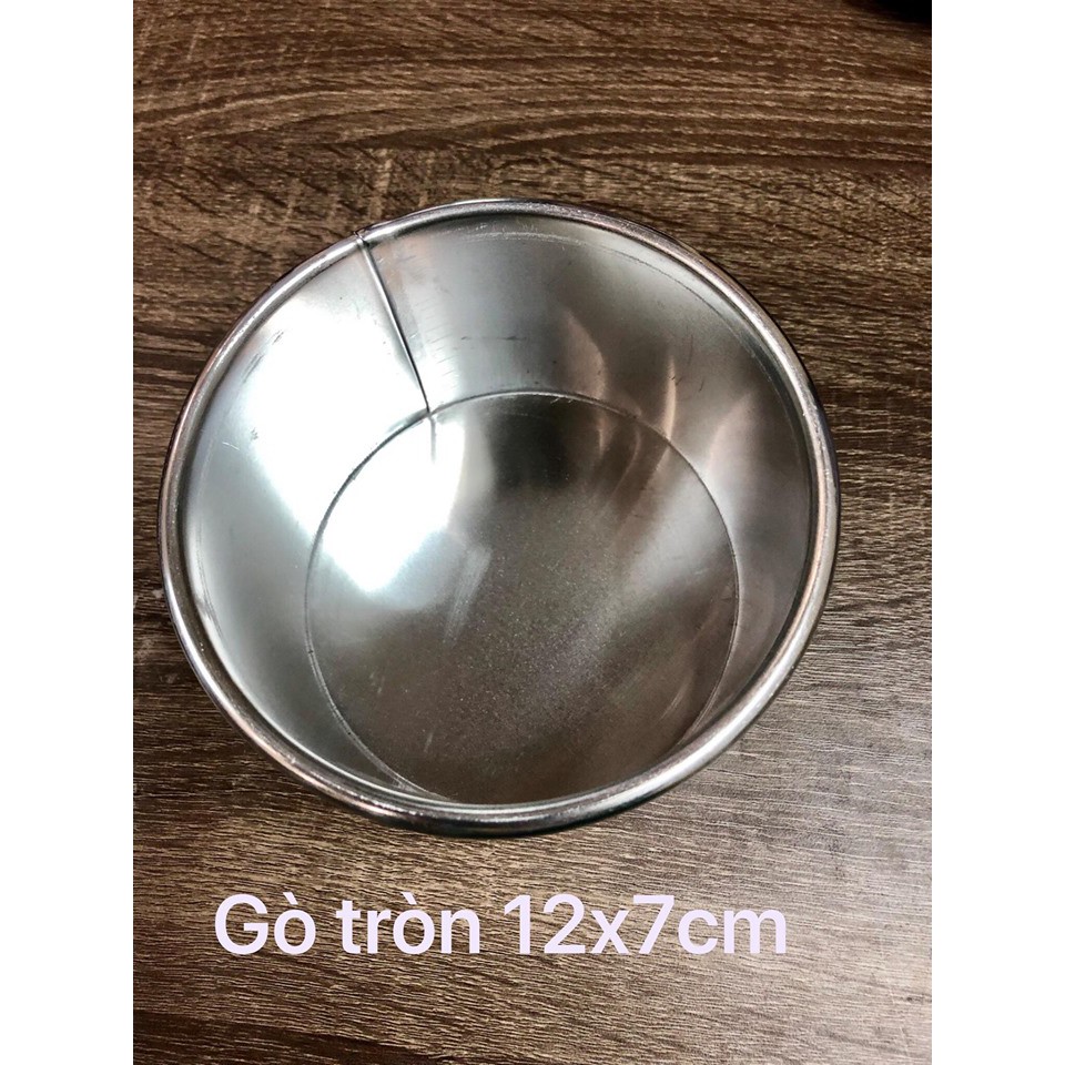 Khuôn nhôm gò tròn liền 10cm và 12cm