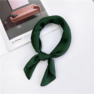 Khăn lụa trơn mini size 55x55cm - Khăn vuông trơn đơn giản