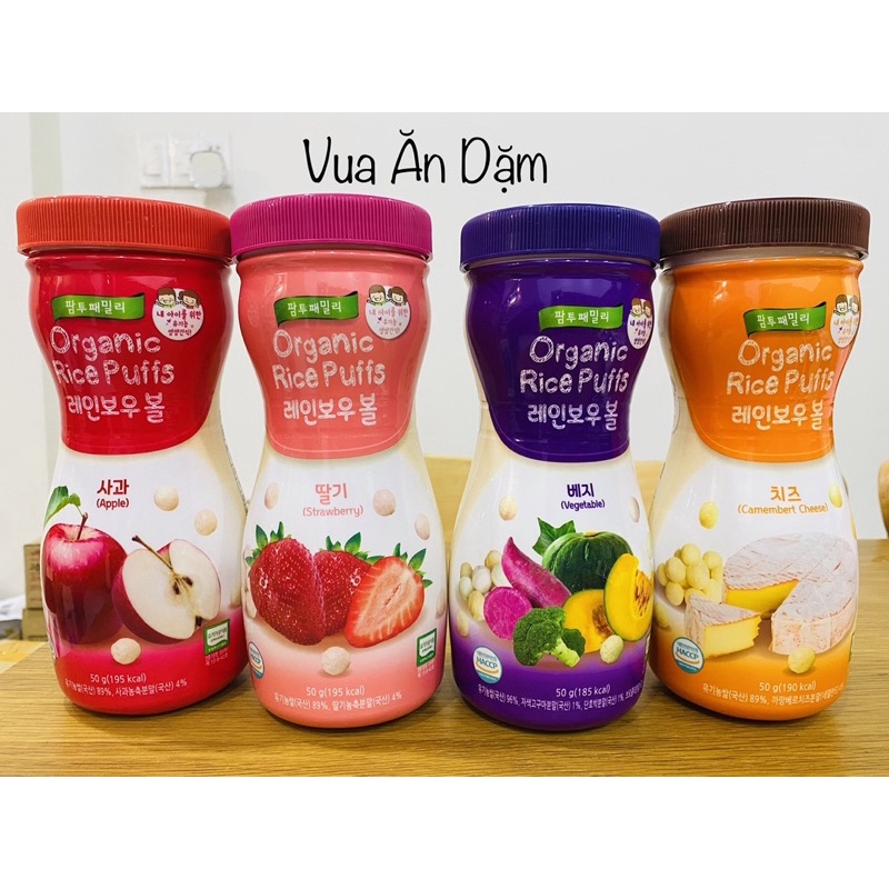 Bánh ăn dặm hữu cơ dạng viên tròn Farm To Baby (50G) Hàn Quốc cho bé từ 7 tháng