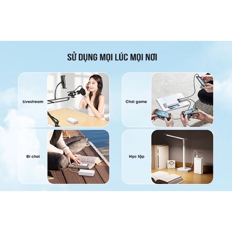 Pin sạc dự phòng 40000mah 65W Remax RPP-310 sạc cả máy tính