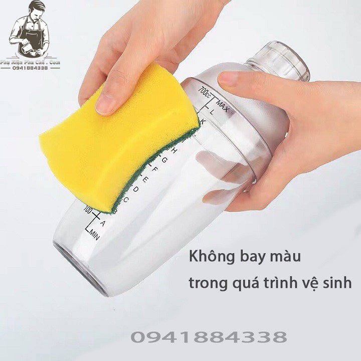 Bình Lắc Pha Chế - Bình Lắc Nhựa - Shaker Nhựa