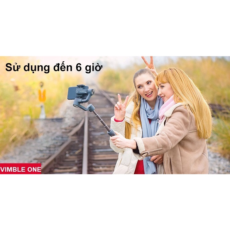 Gimbal Chống Rung, Kiêm Gậy Chụp Ảnh, Vimble One Chính Hãng Feiyu - Tặng Chân Đỡ Để Bàn - Tay Cầm Thông Minh - Gấp Gọn