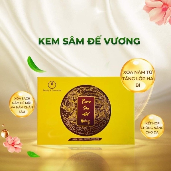 Bộ Kem sâm Đế vương ngày và đêm, kem dưỡng trắng, mờ nám Olic