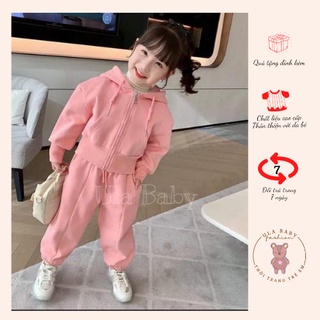 Bộ quần áo chất liệu nỉ bông dầy dặn cho bé gái, bé trai đủ size 8-28kg - ULA Baby