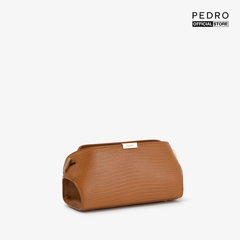 PEDRO - Ví nữ cầm tay dáng hộp Embossed Leather Clutch PW2-25210015-36