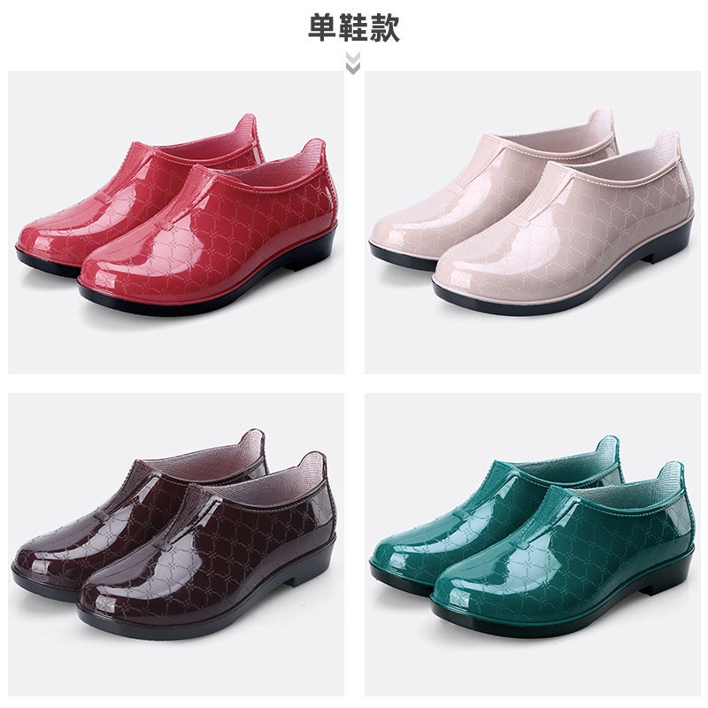 Ủng Cao Su Đi Mưa Cổ Thấp Chống Trượt Chống Thấm Nước Thời Trang Cho Nữ