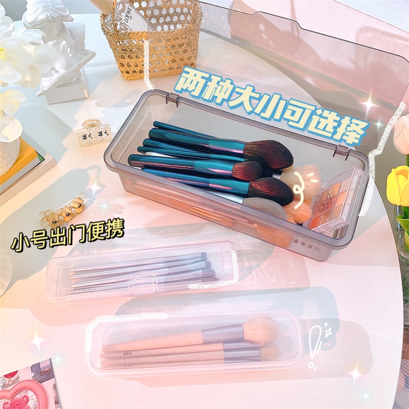 Hộp đựng cọ trang điểm/ mút xốp trong suốt có nắp chống bụi sáng tạo tiện dụng F918