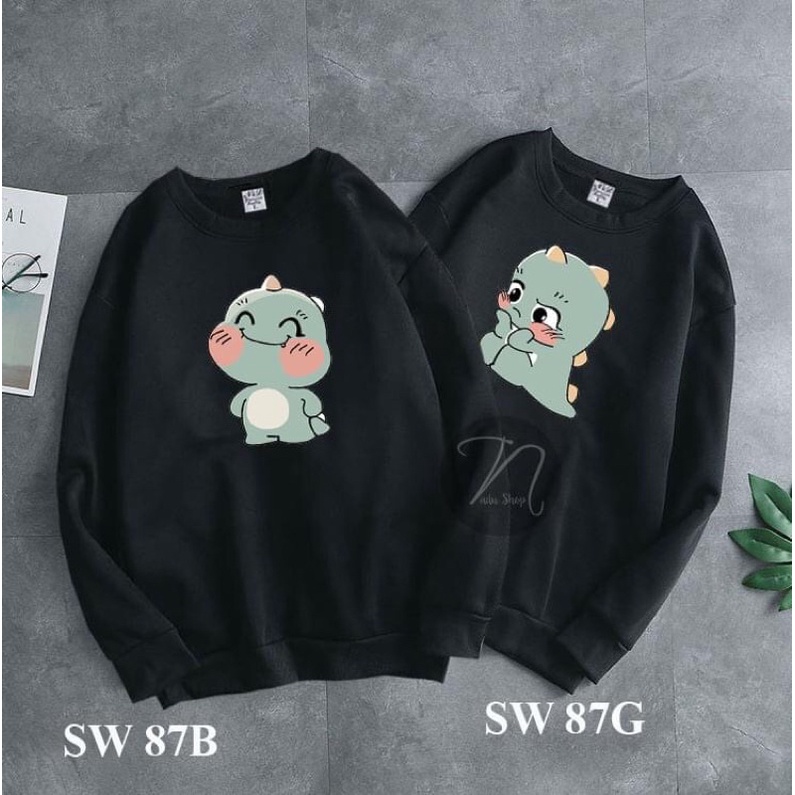 GIÁ TỐT - (Hot)Mẫu Áo Hoodie đôi khủng long cute giá siêu rẻ - Giá 1 áo