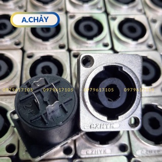 Jack speakon cái, jack loa cái vuông inox 50 chiếc