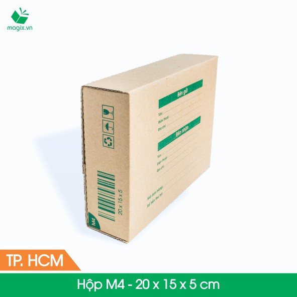 M4 - 20x15x5 cm - 25 Thùng hộp carton đóng hàng