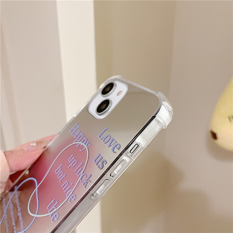 Ốp lưng iphone Ốp Điện Thoại Mặt Gương Trang Điểm Chống Sốc Cho Apple iPhone6/7/8Plus 14proMax XR 11/12 Pro 13Pro Max Dinuo case