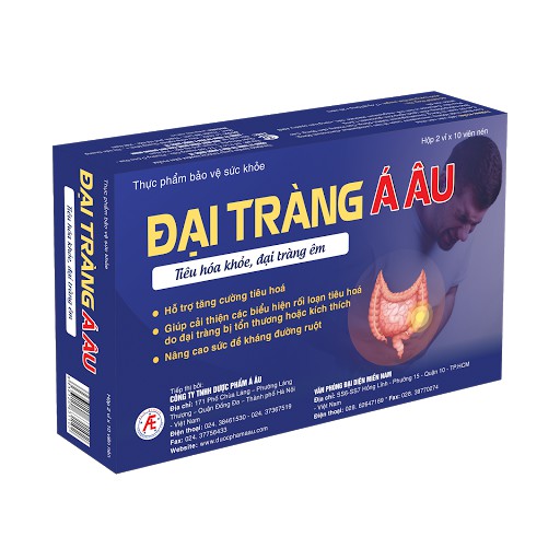 Đại Tràng Á Âu - Hỗ trợ Viêm Đại Tràng, Viêm Đường Ruột, Rối Loạn Tiêu Hóa, Đau Bụng, Đầy Hơi