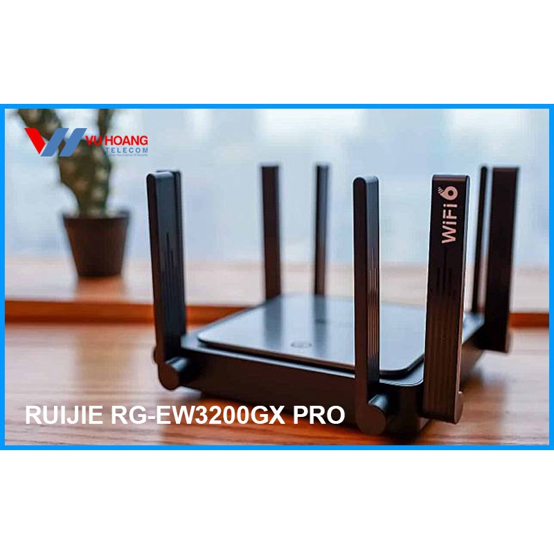 Bộ phát WiFi 6 Reyee RG-EW3200GX Pro, Dual-band AX3200 hỗ trợ Mesh