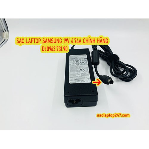 Sạc laptop Samsung 19V 4.74A chính hãng