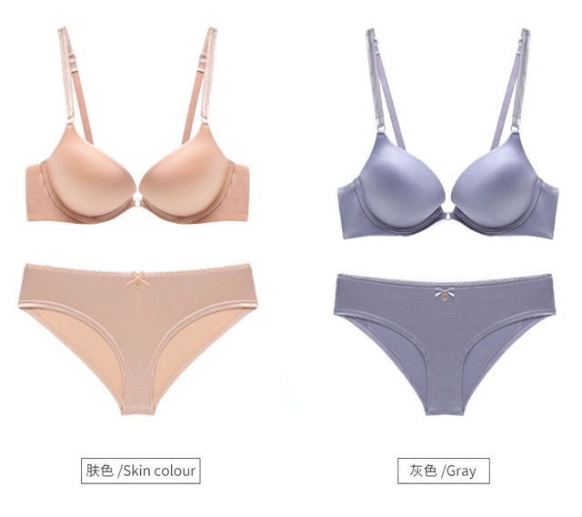 [Mã WAMST112 giảm 25k đơn 150k] Bộ Đồ Lót Trơn Có Gọng Đệm Kép Cao Cấp B061 | BigBuy360 - bigbuy360.vn