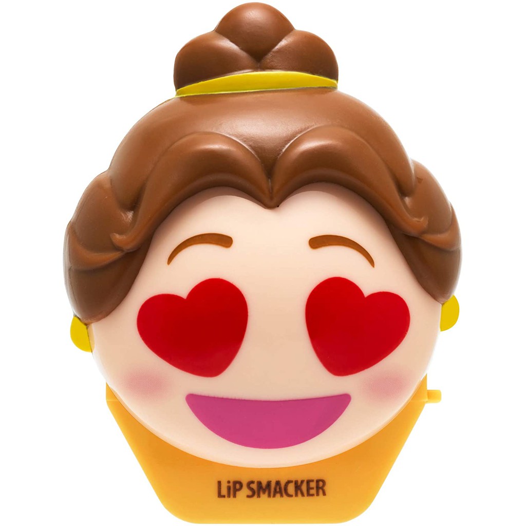 [HCM] Son dưỡng môi thỏi cây Lip Smacker Disney Emoji Lip Balm, Belle Last Rose Petal lipsticks