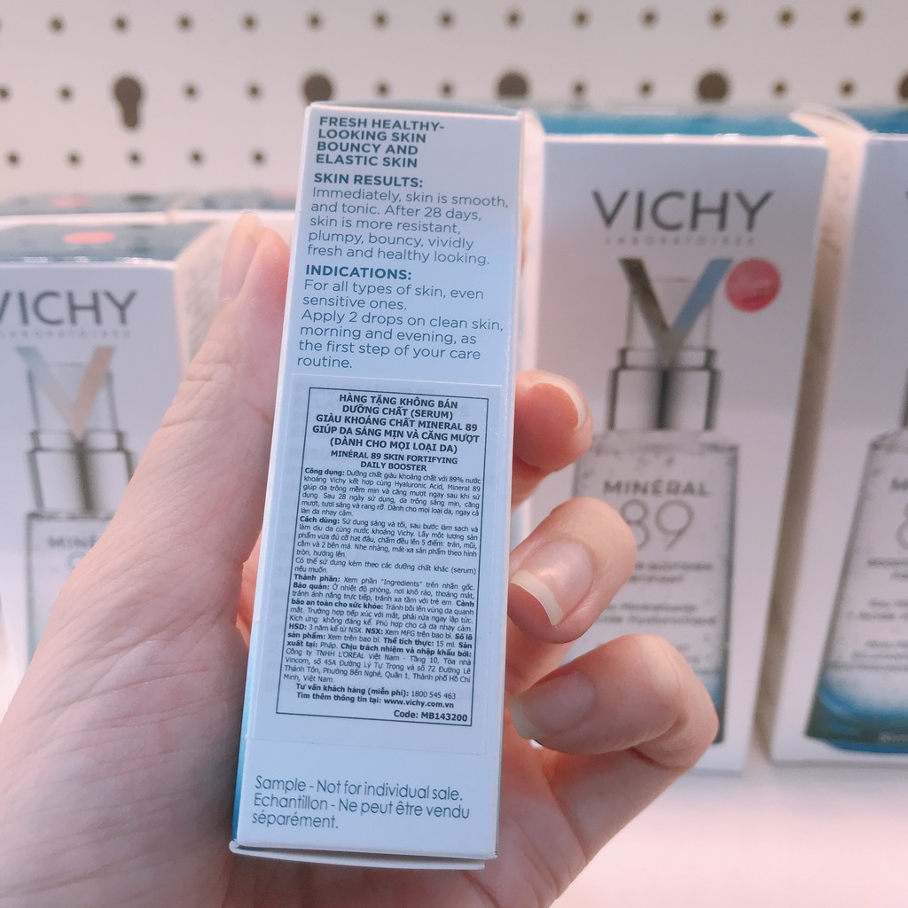 [CHÍNH HÃNG] Tinh Chất Khoáng Cô Đặc Vichy Mineral 89 Phục Hồi Bảo Vệ Da