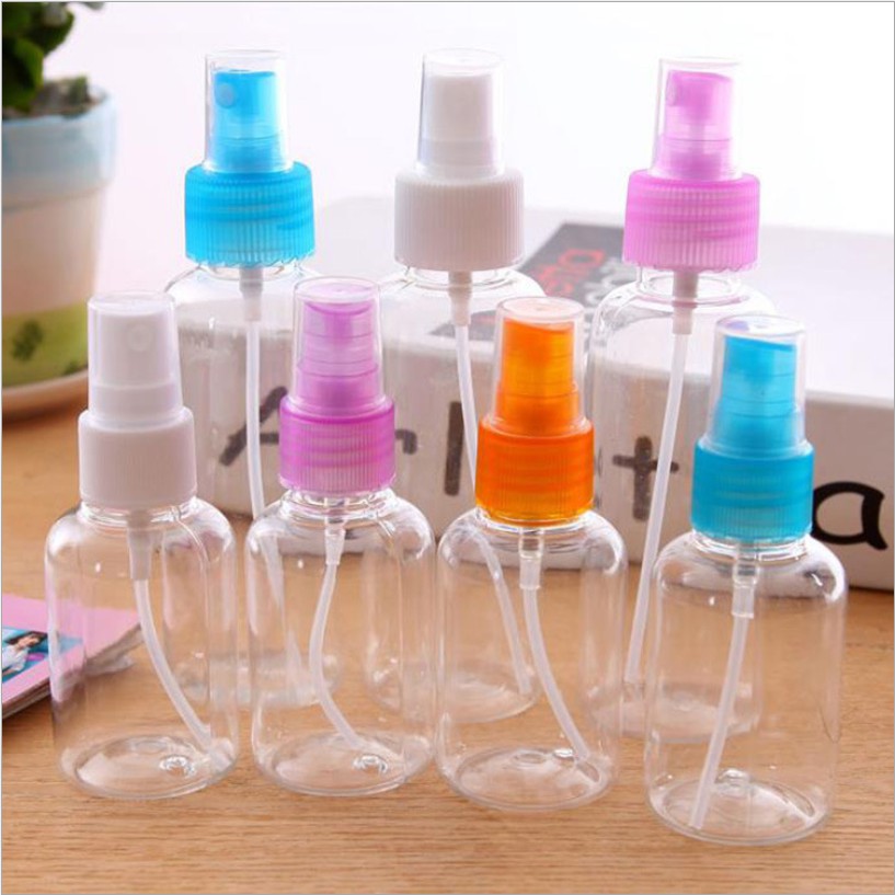 Bình xịt trong suốt đựng mỹ phẩm dung tích 30ml/50ml/80ml/100ml