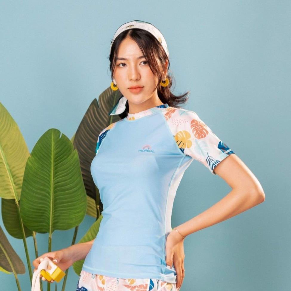 Áo Bơi Nữ Tay Ngắn - Short Sleeve Ice Tropical new | BigBuy360 - bigbuy360.vn