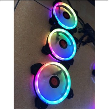 Quạt tản nhiệt Fan Coolmoon V2 RGB 16 triệu màu kèm 366 Hiệu ứng màu - Làm mát Case - Đồng bộ qua hub Coolmoon