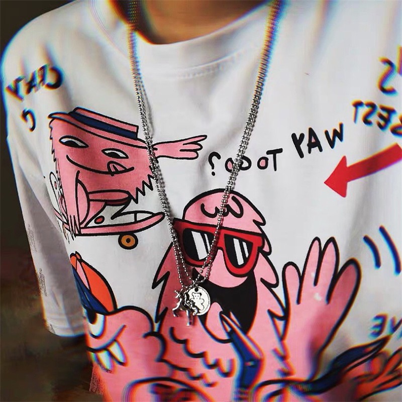 [Spot] Giao Hàng Miễn Phí Vòng Cổ Siêu Nóng 183970 Dây Chuyền Phong Cách Hip Hop Âu Mỹ Cổ Điển Cho Nam Nữ