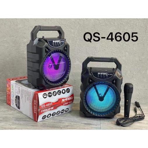 Loa Karaoke Âm Thanh Cực Hay Kimiso QS-3605 LED, Loa Bluetooth Nghe Nhạc Hát Karaoke Tặng kèm 1 Micro