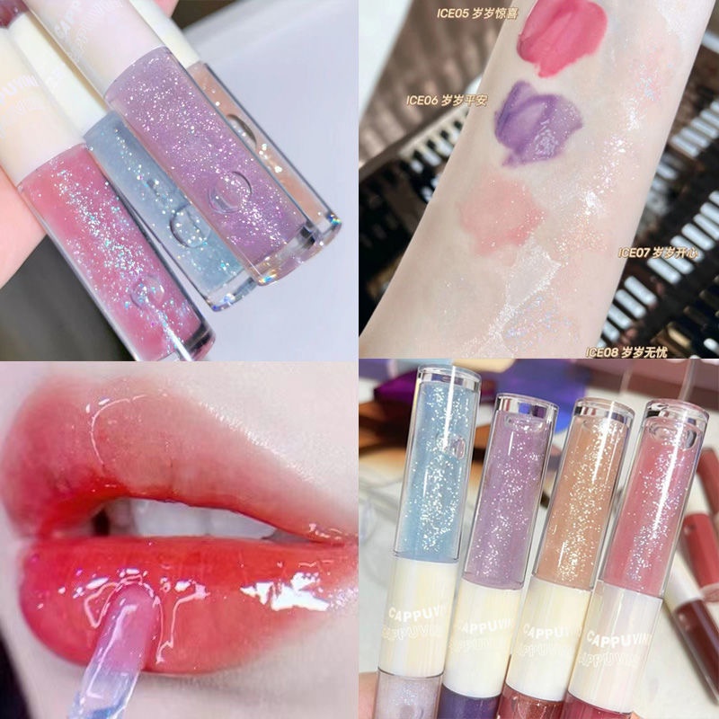 Son bóng Cappuvini sắc tố cao lâu trôi 2 đầu 2 trong 1