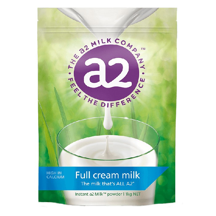 Sữa tươi A2 dạng bột nguyên kem – A2 instant Milk Powder Full Cream 1kg của Úc