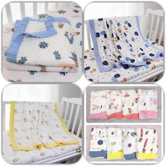 [Sale] Chăn sợi tre Aden 4 lớp kích thước 110 x 120cm