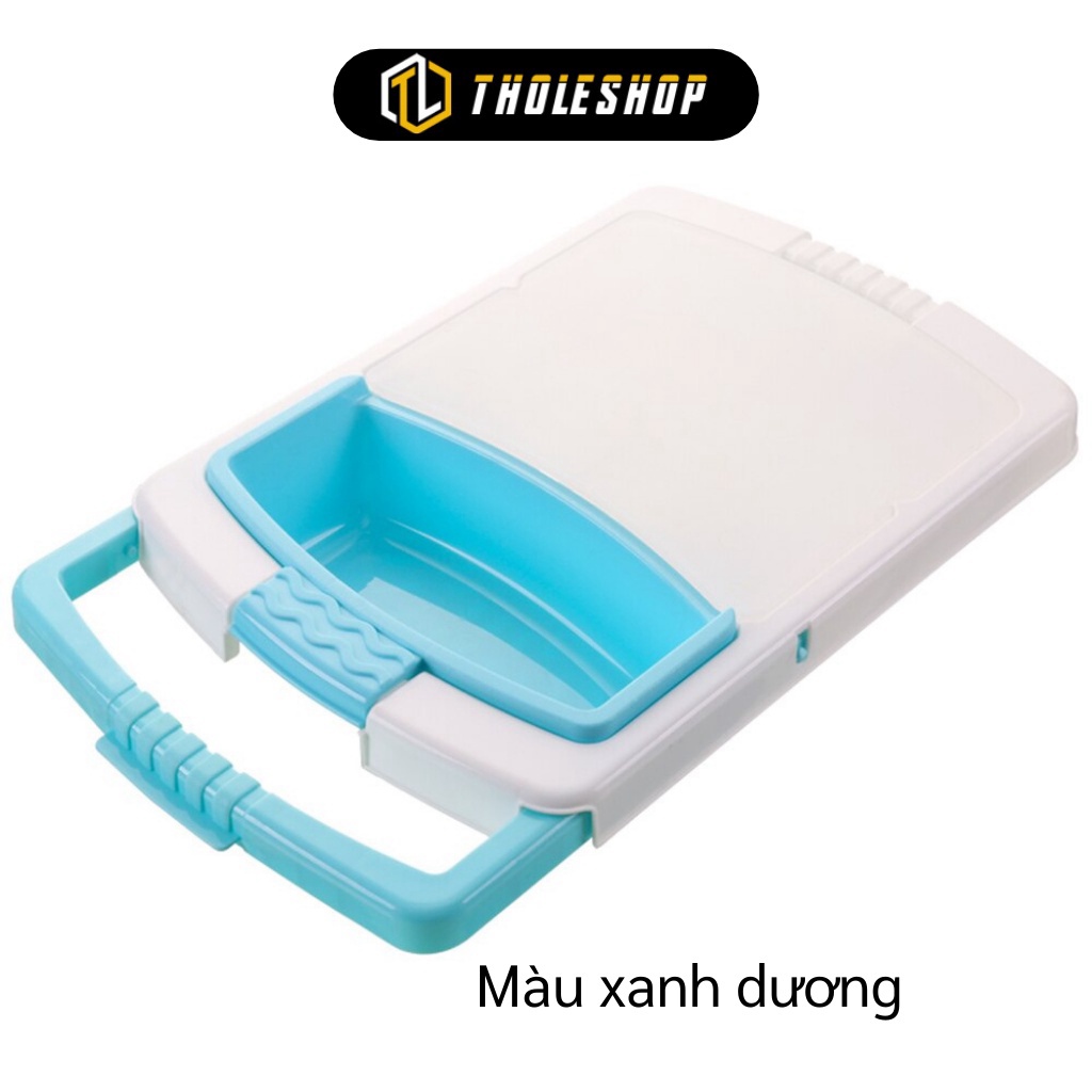 [SGD] Thớt Đa Năng Gấp Gọn - Bộ Thớt Rổ Kèm Chậu 3in1 Gác Bồn Rửa Chén Tiện Dụng 8387