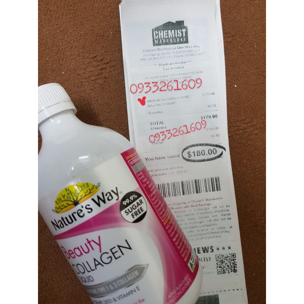 Beauty Collagen Liquid - chai 500ml của Úc, Nature way dạng nước, bill sau ảnh, đừng hỏi chuẩn không! | BigBuy360 - bigbuy360.vn