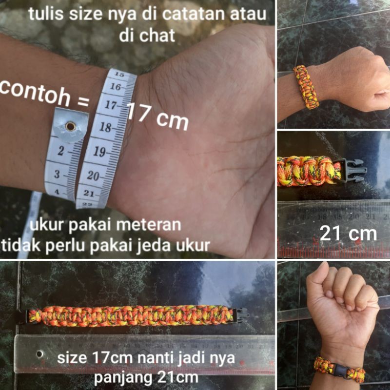 Vòng đeo tay Paracord cobra có khóa