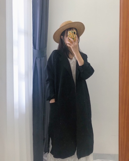 [2HAND] MĂNG TÔ KAKI (TRENCH COAT KHAKI) | BigBuy360 - bigbuy360.vn