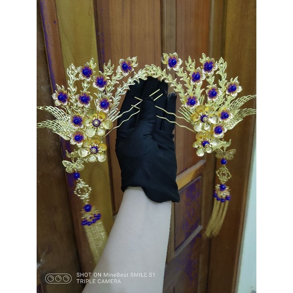 Độc quyền- Đôi trâm phượng hoàng cổ trang lớn cài mấn hầu đồng hoàng hậu