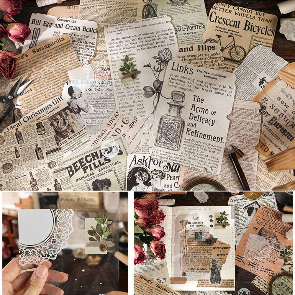 CHOOKEY Bộ 25 Sticker Dán Trang Trí Sổ Tay Nhật Ký Phong Cách Vintage