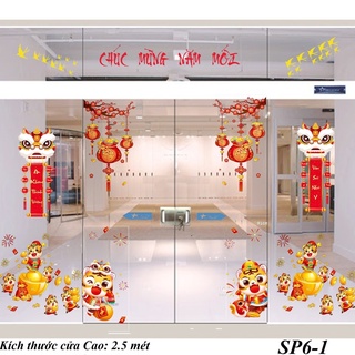 Decal Tết 2022 Decal dán kính Noel  - link 7