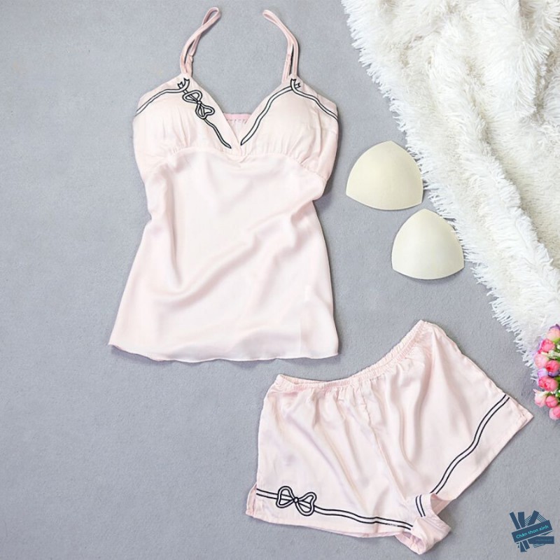 Đồ Mặc Nhà 2 Dây Mặc Lụa Satin Cao Cấp Ở Nhà Hay Ra Phố Đều Lung Linh | BigBuy360 - bigbuy360.vn