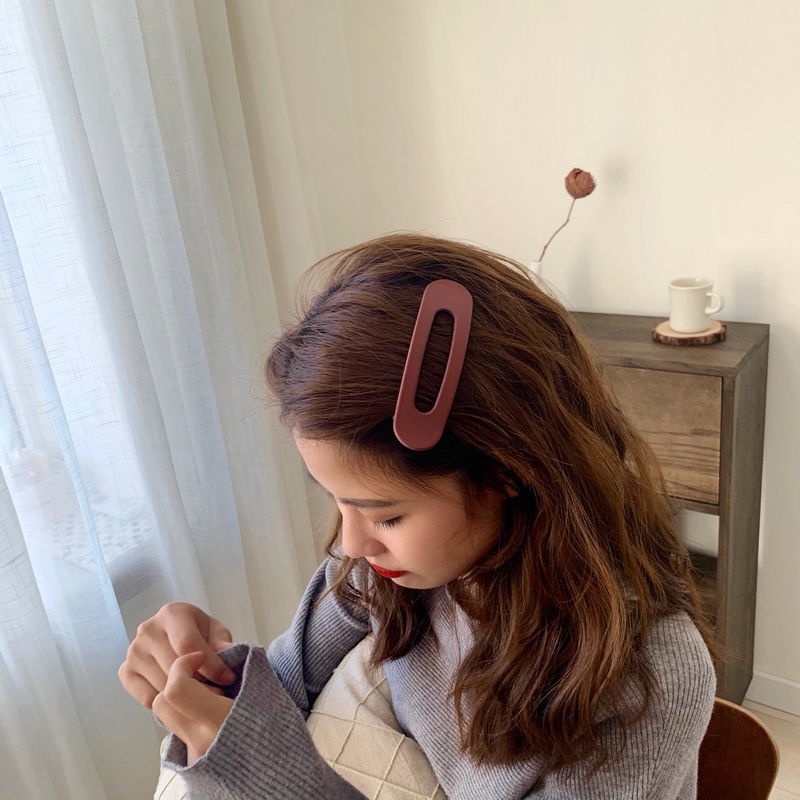 Kẹp tóc thiết kế đơn giản cỡ lớn phong cách Hàn Quốc xinh xắn