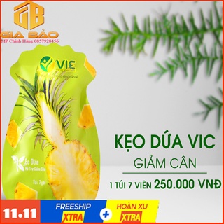 Kẹo dứa giảm cân - thực đơn giảm cân VIC