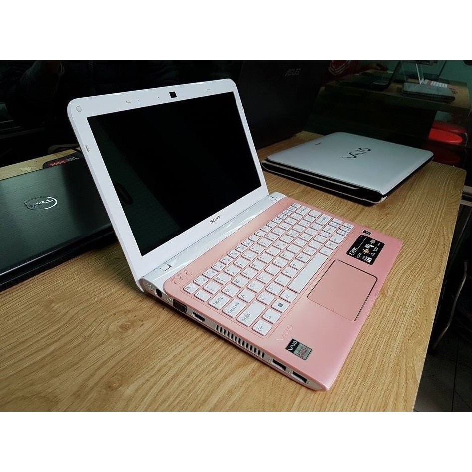 Laptop Mini Đẳng Cấp Sony Vaio Hồng 11inch SVE 11 Ram 4Gb Màn 11inch Đủ HDMI Tặng Phụ Kiện