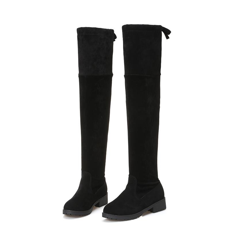 Boot đùi da lộn đế 3cm hot boot dài thời trang GCG16 TT&amp;GĐ