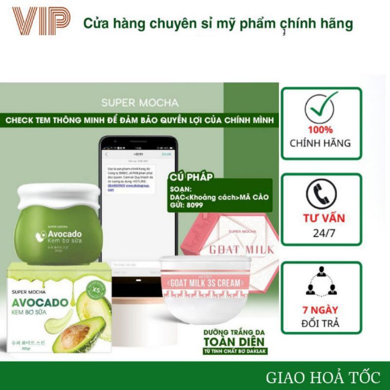 Kem Bơ Sữa - Super Mocha Chính Hãng