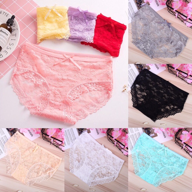 [Mã WARN10 giảm 10k đơn 99k] QUẦN REN ĐÍNH NƠ VẢI SIÊU MỊN - 1 cái | BigBuy360 - bigbuy360.vn