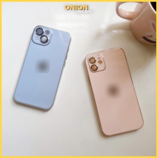 Ốp điện thoại Onion bóng mạ viền mắt kính bảo vệ camera cho ip XsMax 11 12 13 Pro ProMax