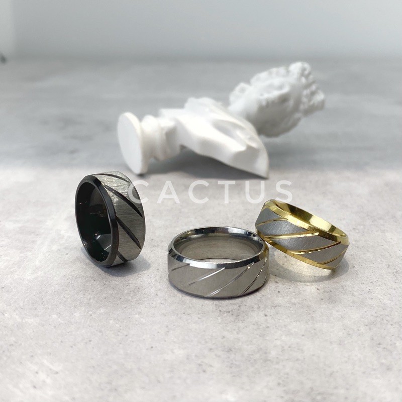 NHẪN NAM NỮ THÉP TITAN KHÔNG GỈ