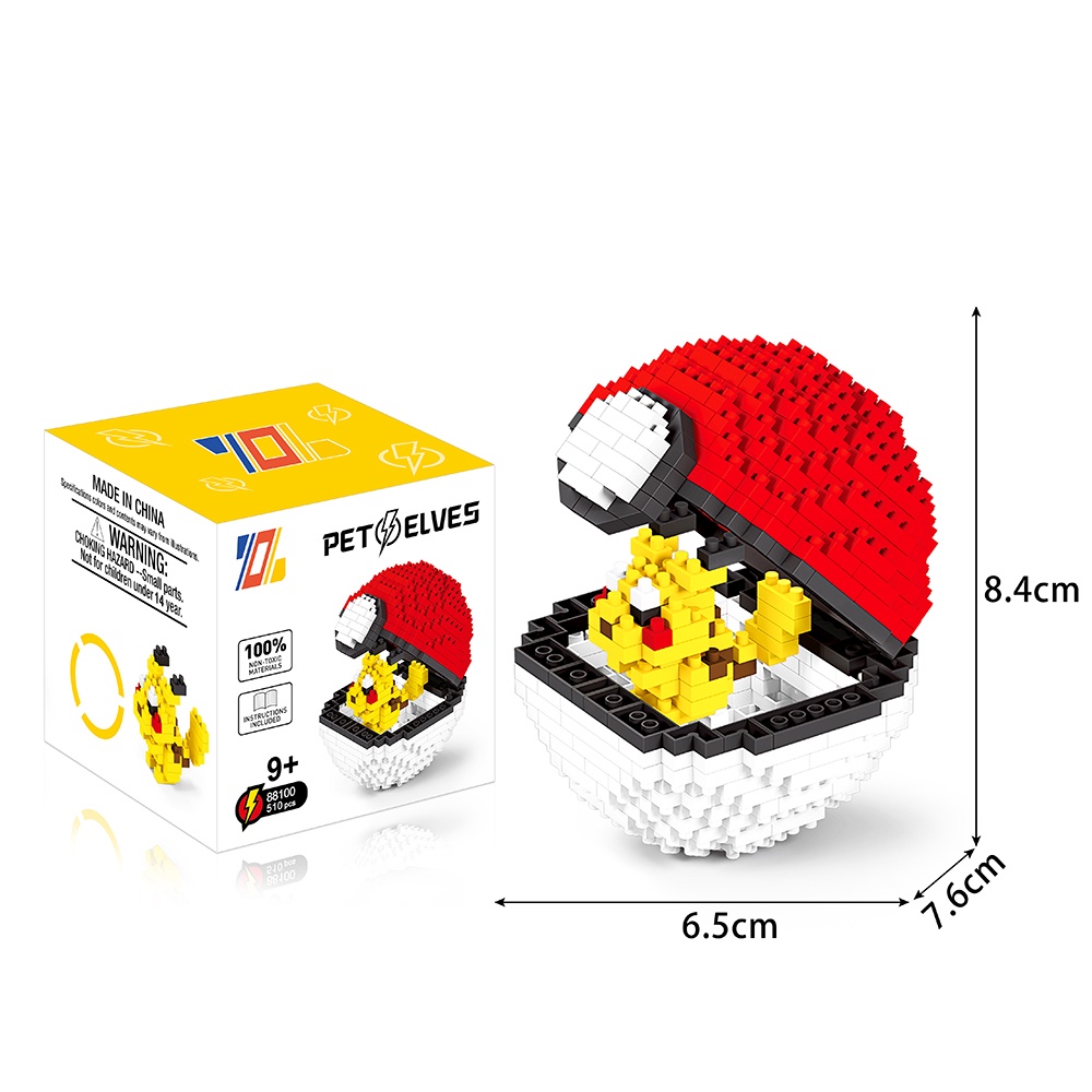 Bộ đồ chơi lắp ráp BP MART mô hình Pokemon Go độc đáo sáng tạo