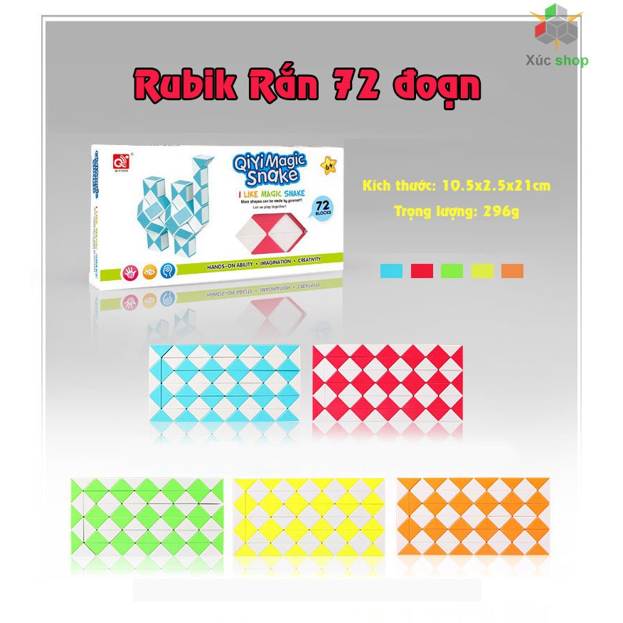 Rubik rắn - Magic Snake - 24 - 36 - 48 - 60 - 72 đoạn